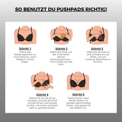 PushPads - Doppelseitig klebende Brusteinlagen