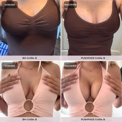 PushPads - Doppelseitig klebende Brusteinlagen